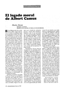 El legado moral de Albert Camus