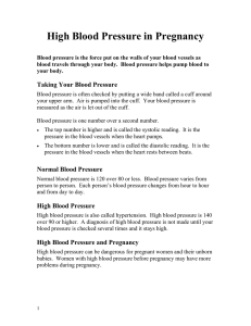 High Blood Pressure in Pregnancy - Health Information Translations