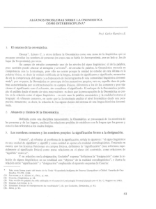 Algunos problemas sobre la onomástica como interdisciplina