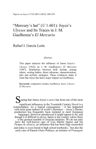 “Mercury‟s hat” (U 1.601): Joyce‟s Ulysses and Its Traces in J. M.