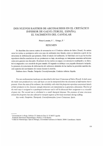 dos nuevos rastros de arcosaurios en el cretácico