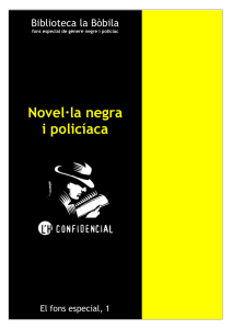 Novel·la negra i policíaca - Ajuntament de L`Hospitalet