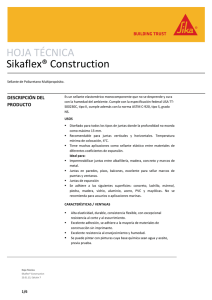HOJA TÉCNICA Sikaflex® Construction