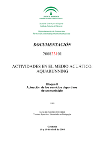 Actividades en el medio acuático: Aquarunning