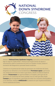 Somos el National Down Syndrome Congress, conocido a nivel