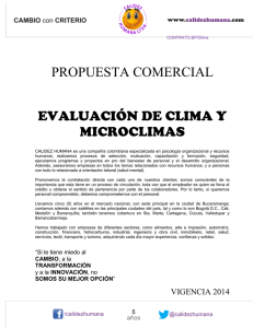 propuesta comercial evaluación de clima y microclimas