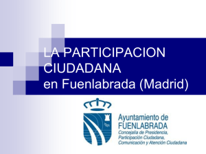 LA PARTICIPACION CIUDADANA en Fuenlabrada (Madrid)