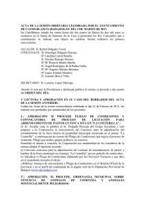 Pleno - Ayuntamiento de Castilblanco