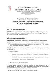 Programa - DOÑINOS DE SALAMANCA