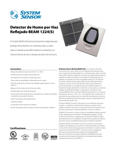 Detector de Humo por Haz Reflejado BEAM 1224(S)
