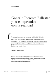 Gonzalo Torrente Ballester y su compromiso con la realidad