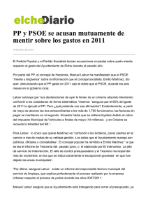 PP y PSOE se acusan mutuamente de mentir sobre