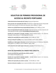 SOLICITUD DE PERMISO PROVISIONAL DE ACCESO AL