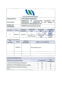 Reglamento de Alimentación y Alojamiento