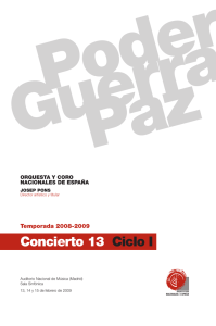 Concierto 13 Ciclo I - Orquesta y Coro Nacionales de España