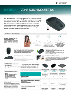 logitech zone touch mouse t400