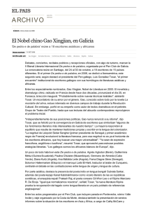 El Nobel chino Gao Xingjian, en Galicia | Edición impresa