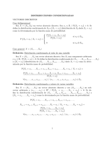 DISTRIBUCIONES CONDICIONADAS VECTORES DISCRETOS