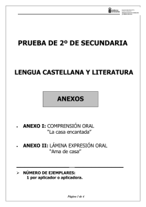 2. Anexos I y II (comprensión y expresión oral)