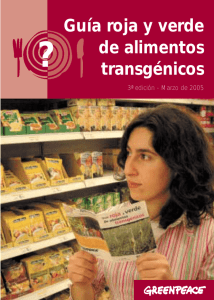 Guía roja y verde de alimentos transgénicos