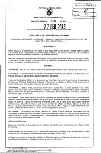 decreto 284 del 27 de febrero de 2013