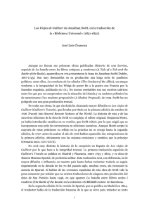 pdf Los "Viajes de Gulliver" de Jonathan Swift, en la traducción de la