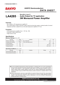 LA4285 Data Sheet
