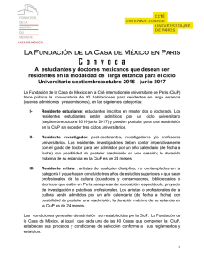 Fundación de la Casa de México en Paris