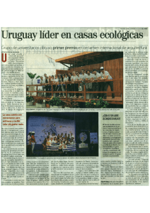 Uruguay líder en casas ecológicas