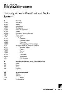 University of Leeds Classification of Books Spanish
