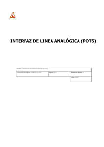 interfaz de linea analógica (pots)