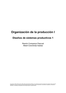 Organización de la producción I