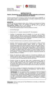 Form Centralizacion TIPO B - Gobierno de la Provincia de Córdoba