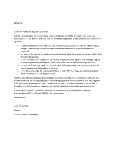 Construction Boys and Girls club letter to parents Spanish