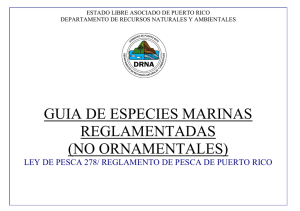 GUIA DE ESPECIES MARINAS REGLAMENTADAS (NO