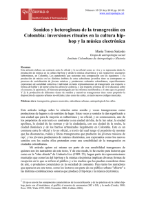 Sonidos y heteroglosas de la transgresión en Colombia: inversiones