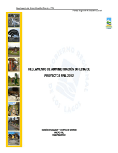 reglamento de administración directa de proyectos fril 2012