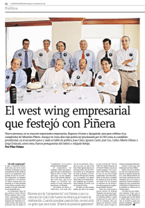 El west wing empresarial que festejó con Piñera