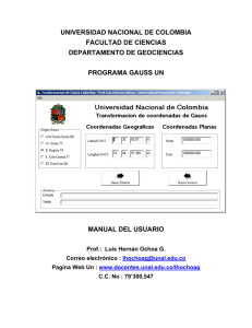 universidad nacional de colombia facultad de ciencias