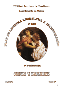 Orfeo y Euridice - Real Instituto de Jovellanos