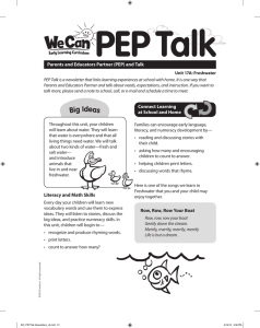 PEP Talk - Longmire Learning Center