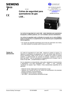 7435 Cofres de seguridad para quemadores de gas