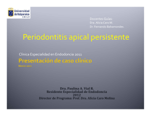 Periodontitis apical persistente