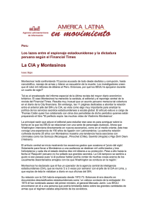La CIA y Montesinos - América Latina en Movimiento