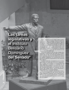 Las tareas legislativas y el Instituto Belisario Domínguez del Senado*
