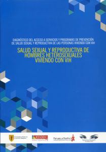 SALUD SEXUAL Y REPRODUCTIVA DE HOMBRES