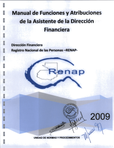 Manual de funciones de la asistente de la Dirección