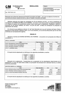 Adjudicación del contrato (Publicado el 01 julio 2016 12:31)