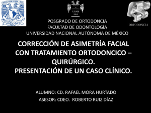 corrección de asimetría facial con tratamiento ortodoncico
