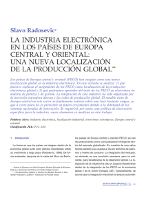 la industria electrónica en los países de europa central y oriental